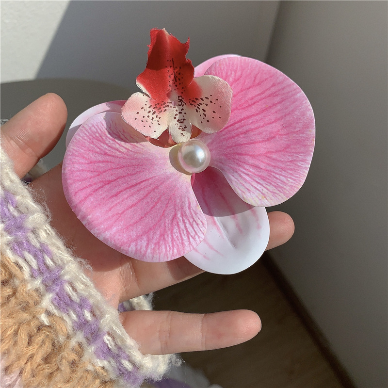 夏の花のヘアピン、サイドクリップ、耳後ろのヘアピン、女性用新作ヘアアクセサリー、造花ヘアアクセサリー、海辺のヘアアクセサリー|undefined