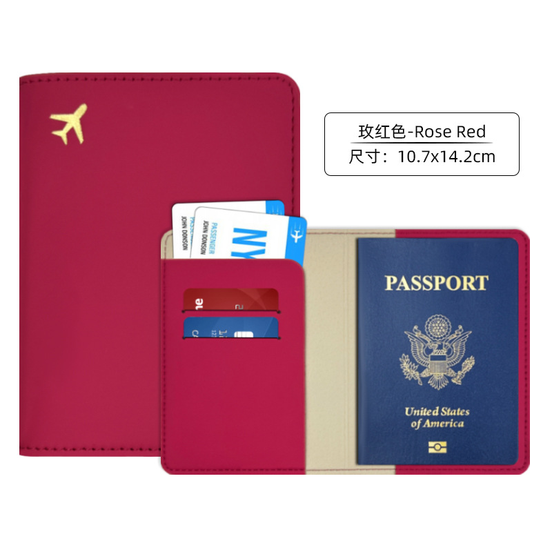 Pu cuero transfronterizo paquete de documentos de borde de aceite pasaporte de viaje al extranjero este paquete de pasaporte de cubierta de la carpeta de pasaporte fabricante de pasaporte