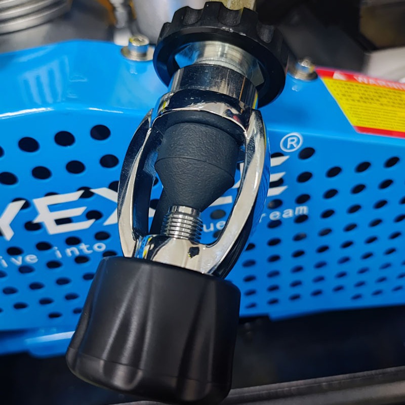 YEXIZE G5 / 8 Adaptador de inflado Adaptador de cilindro de gas contra incendios de inmersión Din a Yoke Adaptador de inflado