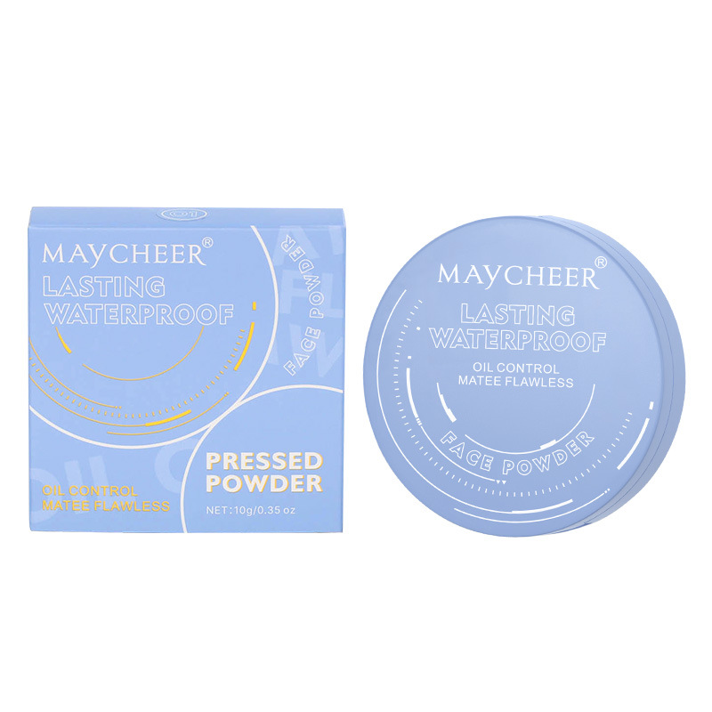 Exclusivo transfronterizo MAYCHEER polvo de brillo suave a prueba de agua, control de aceite, maquillaje fijo, opacificador en polvo