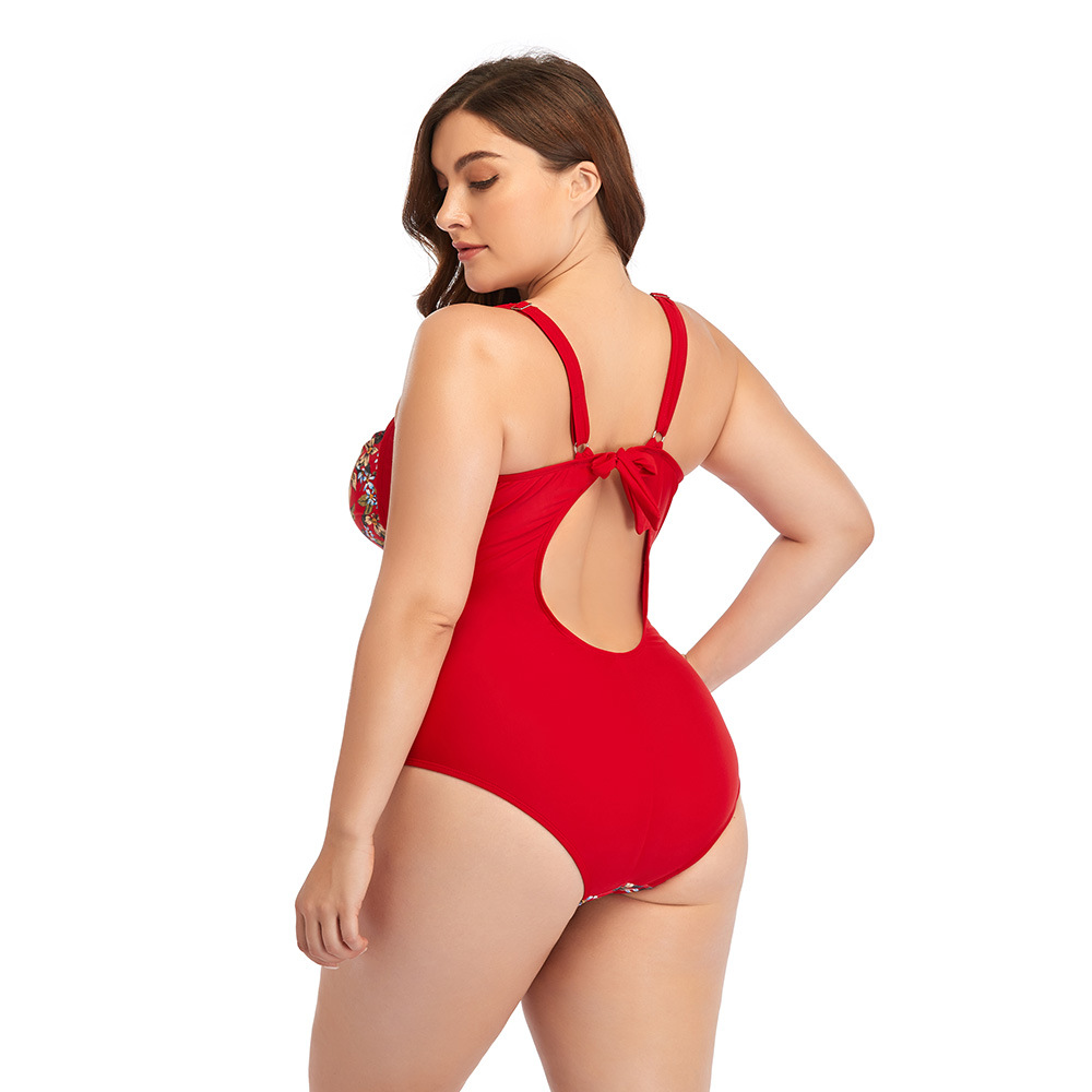 Mode féminine nouveau une pièce grande taille imprimé Sexy printemps chaud maillots de bain pour les femmes_voghion.com