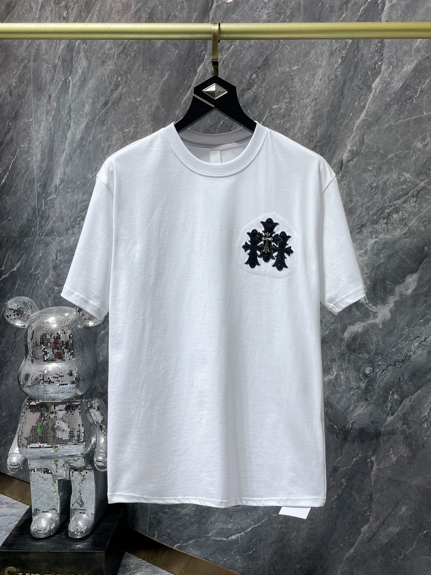 美品♡クロムハーツ　刺繍長袖Tシャツ　ホワイト　Sサイズ　ユニセックス 中古・古着通販】CHROME HEARTS (クロムハーツ) Guns N' Roses