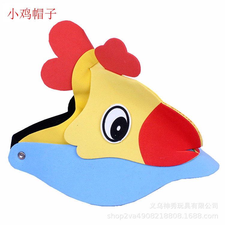 Día del niño Eva sombrero para el sol actividades entre padres e hijos dibujos animados animal tocado doce tocado del zodiaco