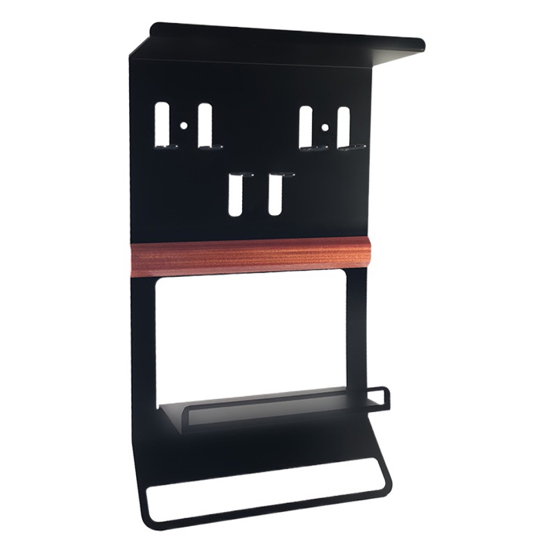 Café aparato de almacenamiento rack máquina de café mango polvo de tela prensa polvo prensa toalla agua taza bar pared colgante rack de almacenamiento