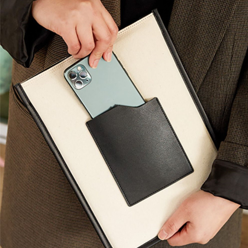 Creative Original Color iPad Storage Case, Simple Tablet Protective Case, Business Document Bag, File Bag, Briefcase