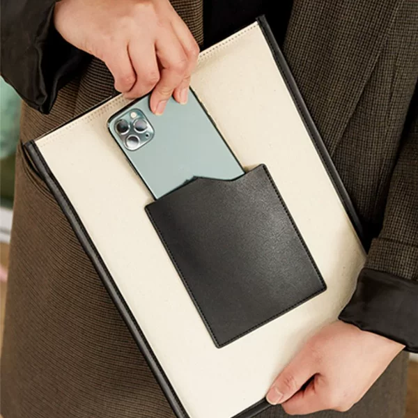 Creative Original Color iPad Storage Case, Simple Tablet Protective Case, Business Document Bag, File Bag, Briefcase