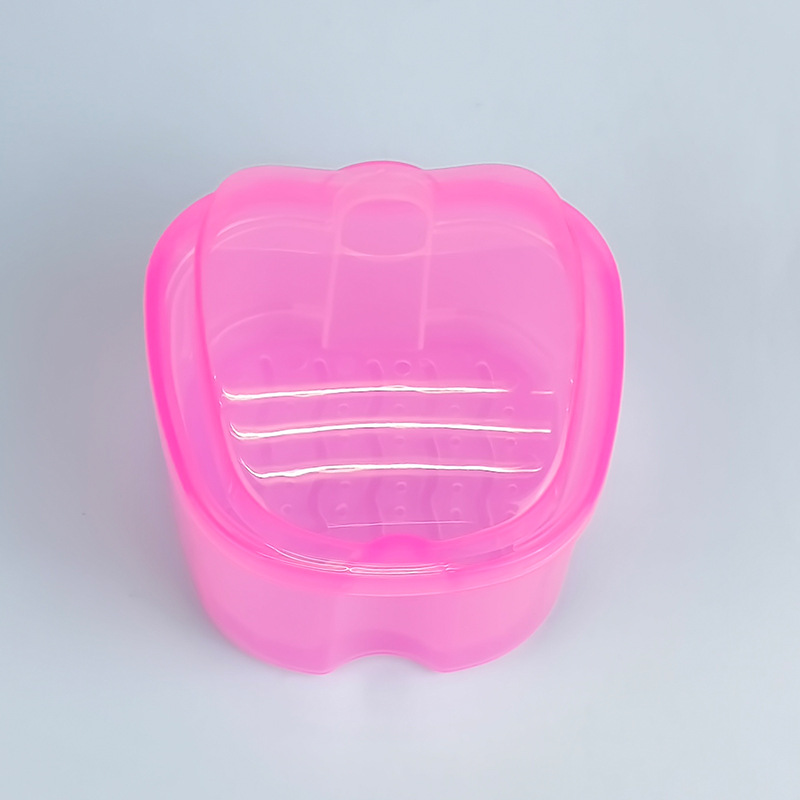 Caja de dientes dentados, caja de almacenamiento de dientes, caja de retención de aparatos dentados, caja de almacenamiento en forma de manzana, logotipo impreso image 15