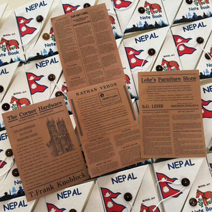 Nepal Cross-Border Handbook Material Package Set Creative Stationery Sticker Gift Box Ins Style Decorative Material Accessories Package