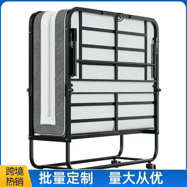Amazon simple folding bed nap easy-to-receive high-grade escort bed office sitting and lying storage bed foreign trade money