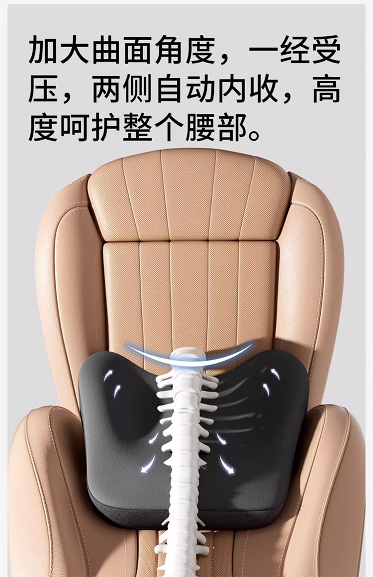 Car Headrest Memory Foam Neck Pillow Lumbar Support Driver's Seat Lumbar Cushion Lumbar Support Car Cervical Pillow Comfortable Support