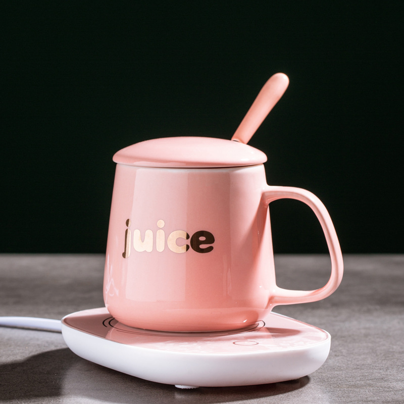 55 grados Taza de temperatura constante Taza de cerámica de aluminio Taza de café Taza de aislamiento de calor Taza de agua plana Taza de agua mayorista