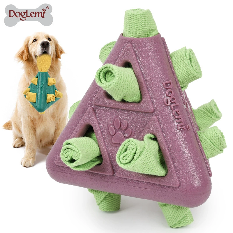 Пирамида для обнюхивания собак, мяч для обнюхивания, треугольник для медленного кормления, мяч для медленного кормления, обучающий интерактивный мяч для собак