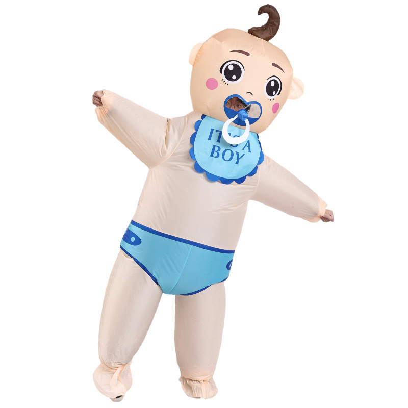 Nuevo babero lindo transfronterizo ropa inflable para niños y bebés decoración de fiesta celebración festiva divertida