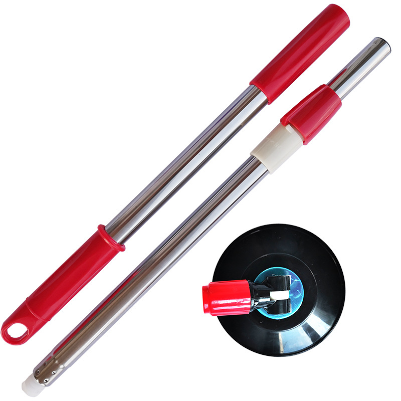 Suministro directo de fábrica al por mayor accesorios de varilla de fregona giratoria tubería de acero inoxidable fregona telescópica reforzada en negrita varilla a prueba de explosiones