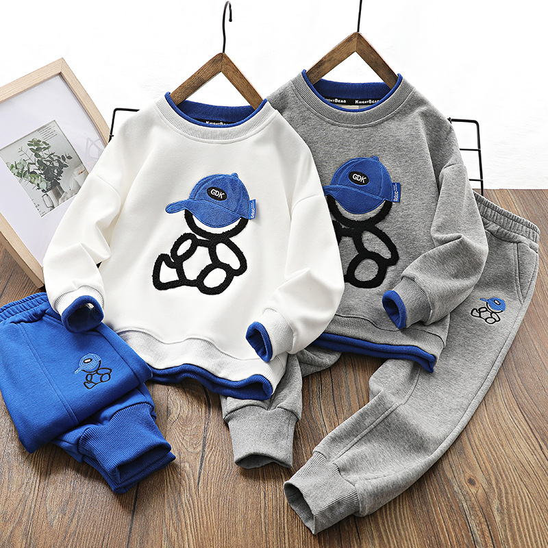 Boys' Set 2023 Autumn New Girls' Explosive Street Big Children's Spring Clothing_voghion.com