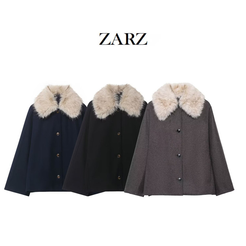 Zarz Homemade European and American Style New Women's Clothing Artificial Fur Effect Neckline Jacket 7522/241 Zarz Homemade European and American Style New Women's Clothing Artificial Fur Effect Neckline Jacket 7522/241