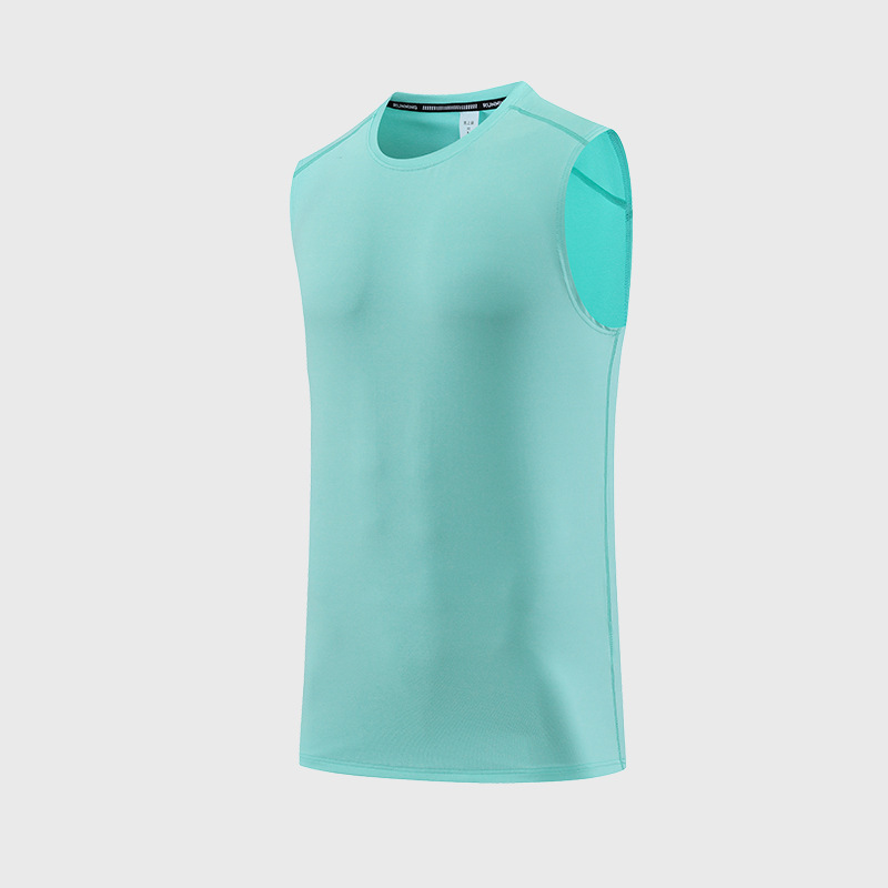 Verano nuevos deportes de secado rápido Chaleco de los hombres que absorbe la humedad sin mangas suelto ligero entrenamiento de fitness correr chaleco