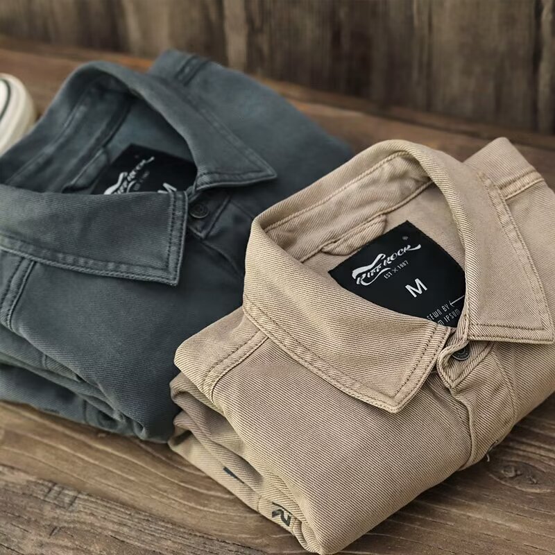 Shirt Japanese Style Hong Kong Style Ins Loose Shirt Boys Spring and Autumn Fashion All-match Casual Jacket