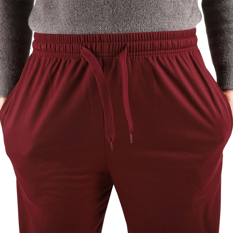 [Cross-Border Hot Sale] Amazon Spring & Fall New Cross-Border European and American Export Men's Pure Color Straight Pants for Men Without Velvet
