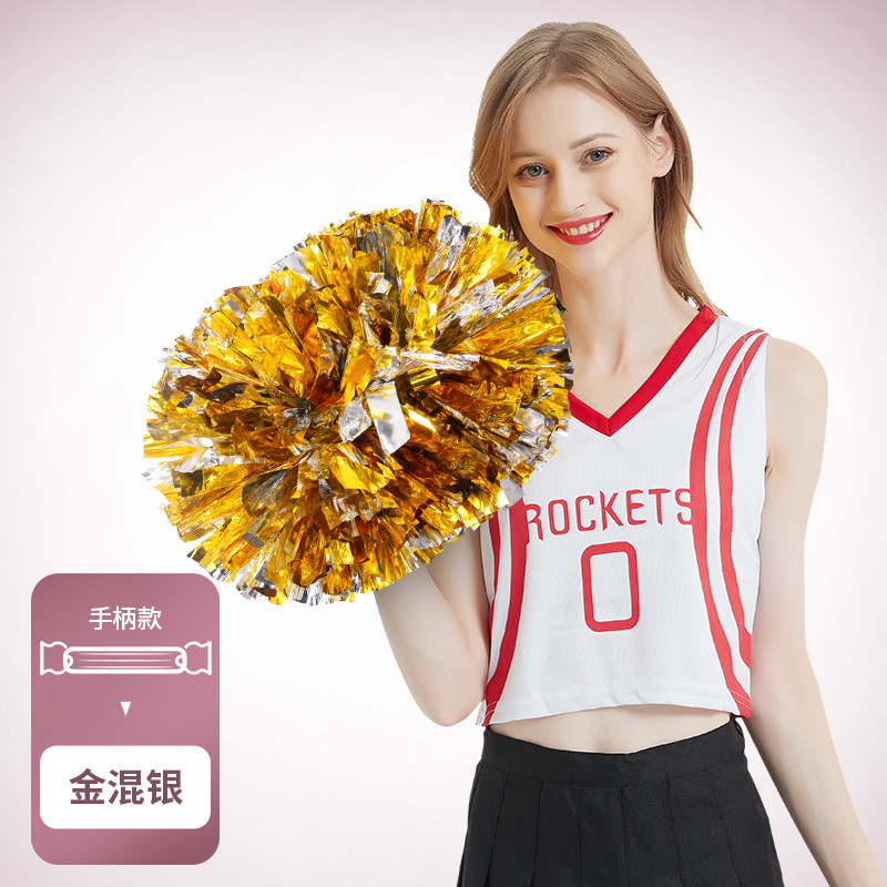 Porristas Bola de flores porristas mano flor mano sacudida flor danza rendimiento mano flor porristas flor bola de color rendimiento