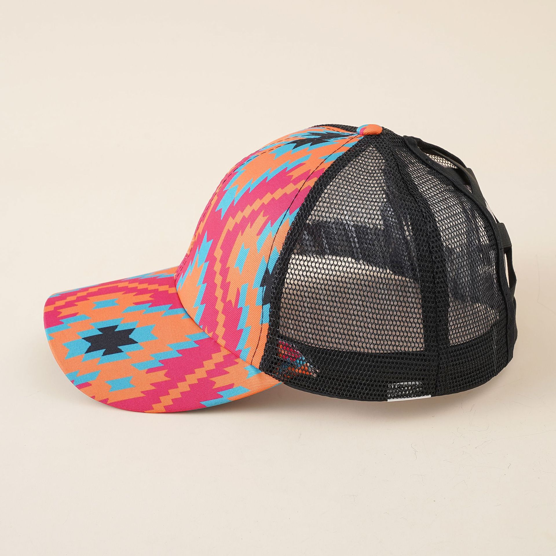 Estilo bohemio moda primavera y verano geométrico deportes al aire libre gorra femenina sombrero gorra de béisbol gorra de malla masculina tapa enarbolada marea
