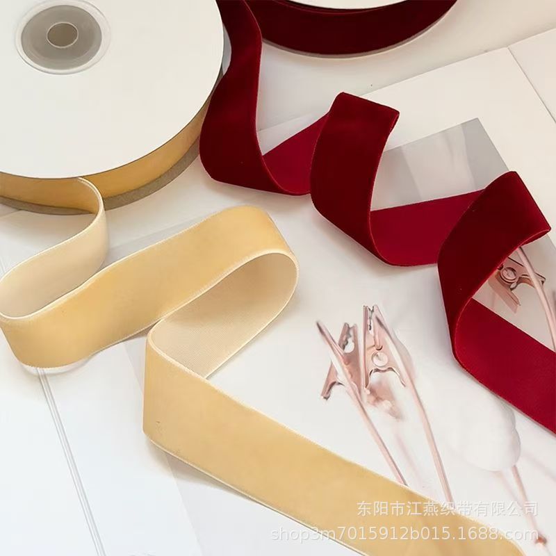 Cinturón de flocado spot unilateral cinta de lana de doble cara cinta de lana 2CM2.5cm spot al por mayor cinta de lana de color accesorios de ropa