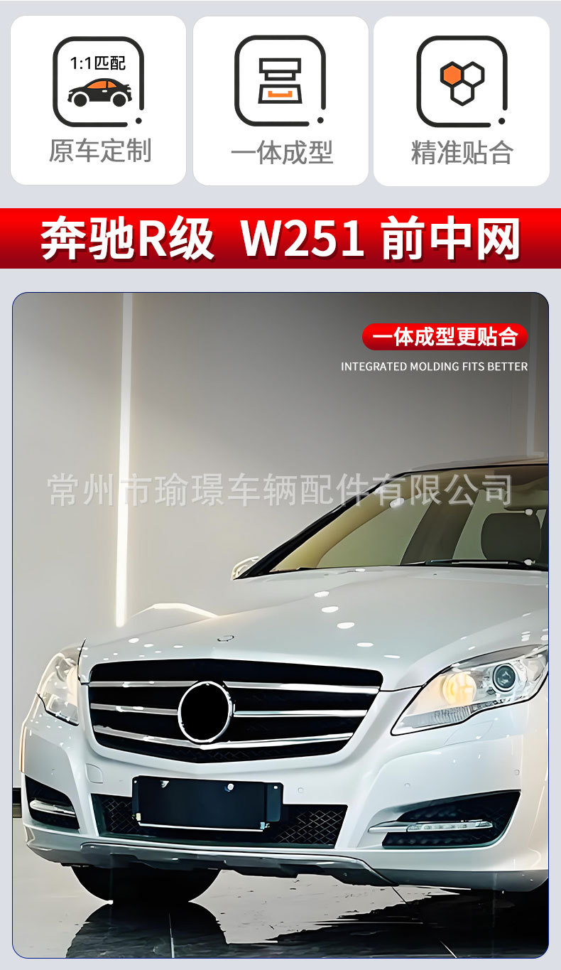 Suitable for Mercedes-Benz R-Class W251 08-15 front bumper grille 2518801583
