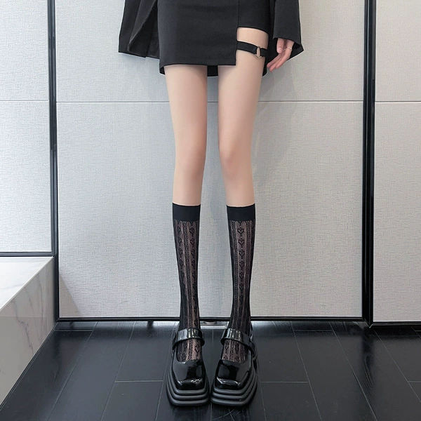 305 Love black calf socks