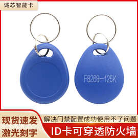 29#ID可复制钥匙扣卡F8268-125K防火墙卡门禁电梯智能锁小区出入