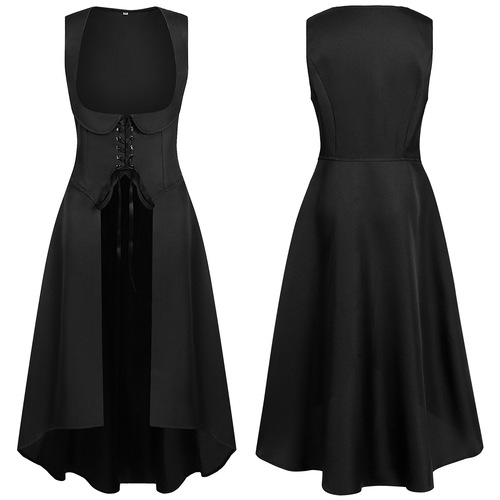 Spring and Autumn New Women's Medieval Retro Long Dress Costume Performance Costume