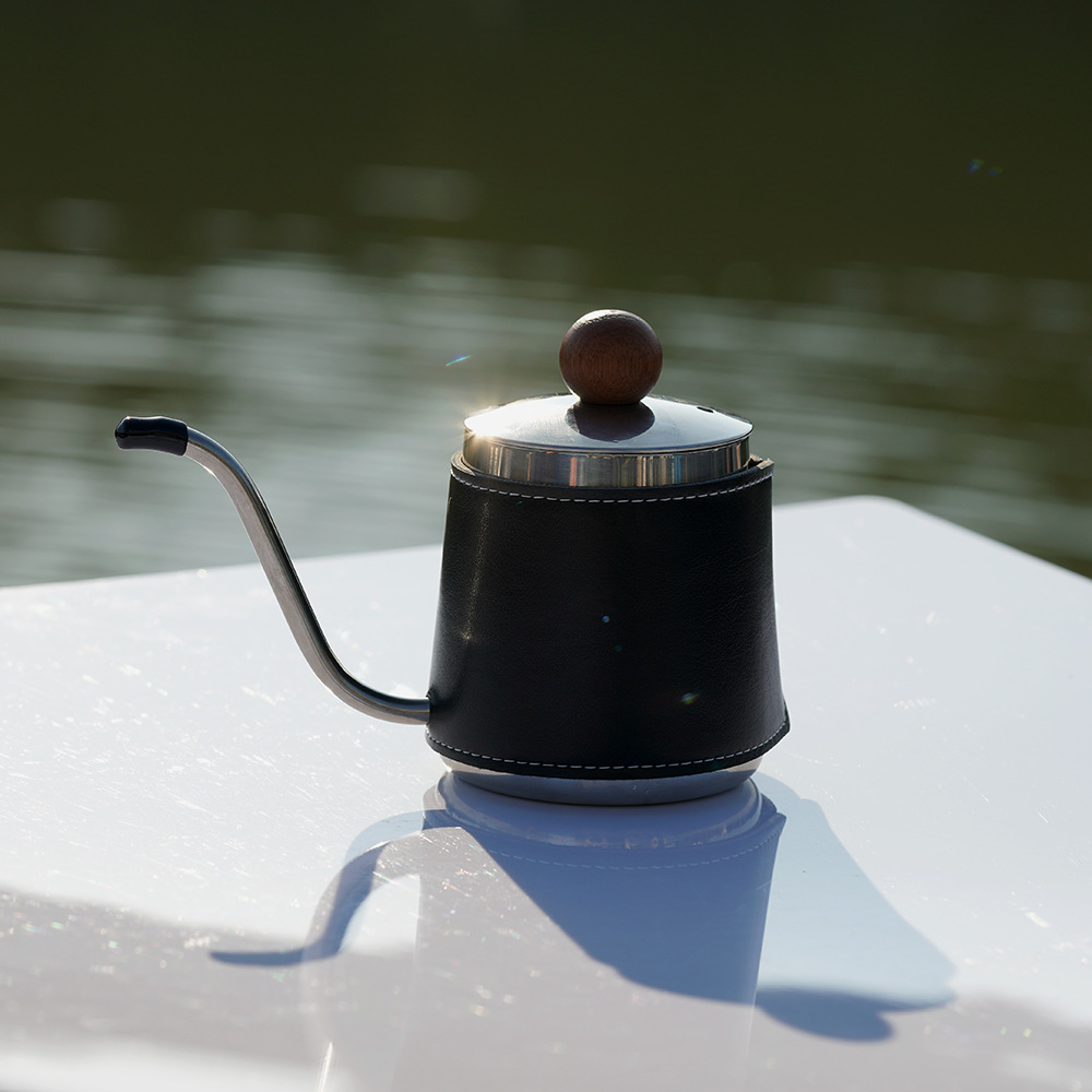 Kit de café de campamento al aire libre equipo de café de viaje portátil cafetera de café molino de mano cafetera