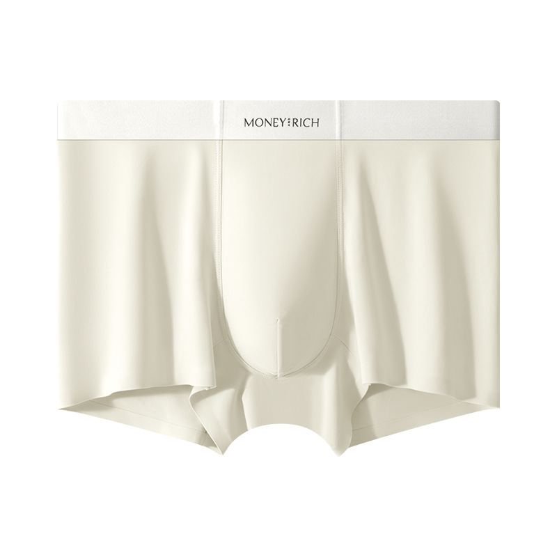 Verano helado sensación fría transpirable sin marcas antibacterianas pantalones de hombre sudor absorción de color sólido cuadrícula al por mayor