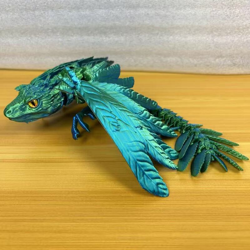 3D打印始祖鸟祖龙羽毛飞龙关节可动仿真儿童玩具摆件网红创意跨境|undefined