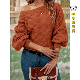 H 77119 Lantern sleeve pullover sweater ���\�����^ᘿ���