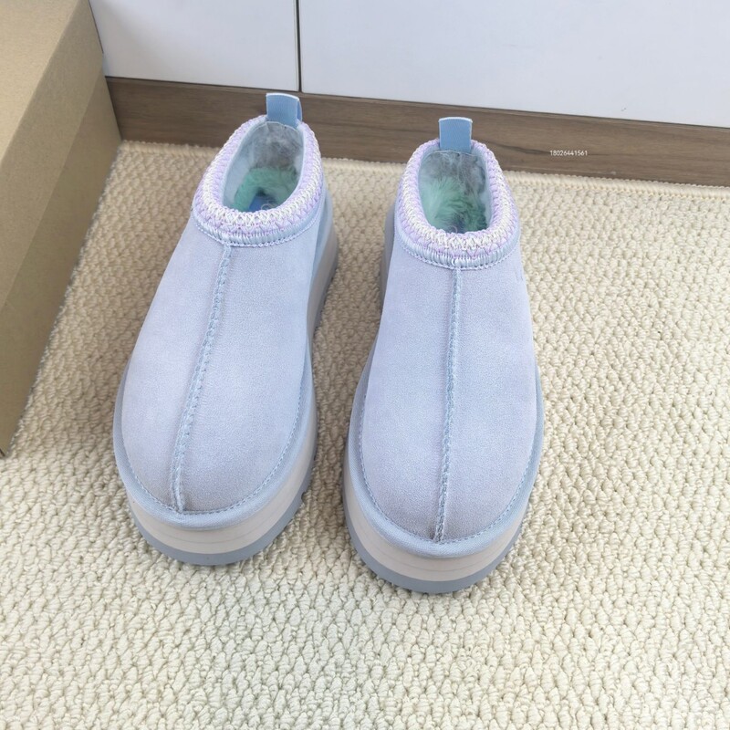 25 Cross-Border Fur Integrated Ethnic Style Christmas Heart-Shaped Low-Top Snow Boots Thickened Women's Slip-On Warm Cotton Slippers