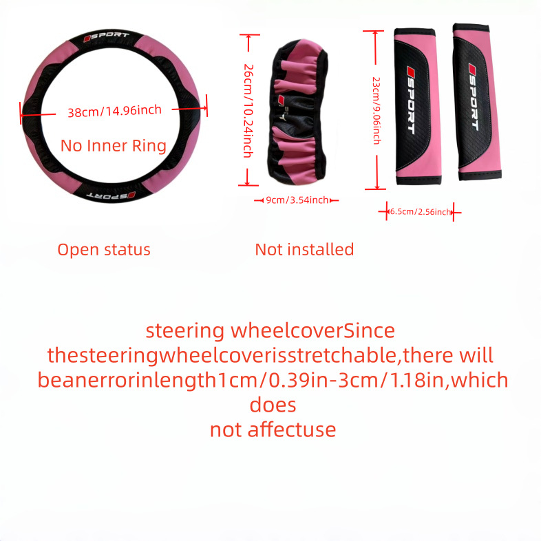 Cross-border Amazon Temu labeling and shipping services for car interior kits, steering wheel covers, and car seat shoulder pads