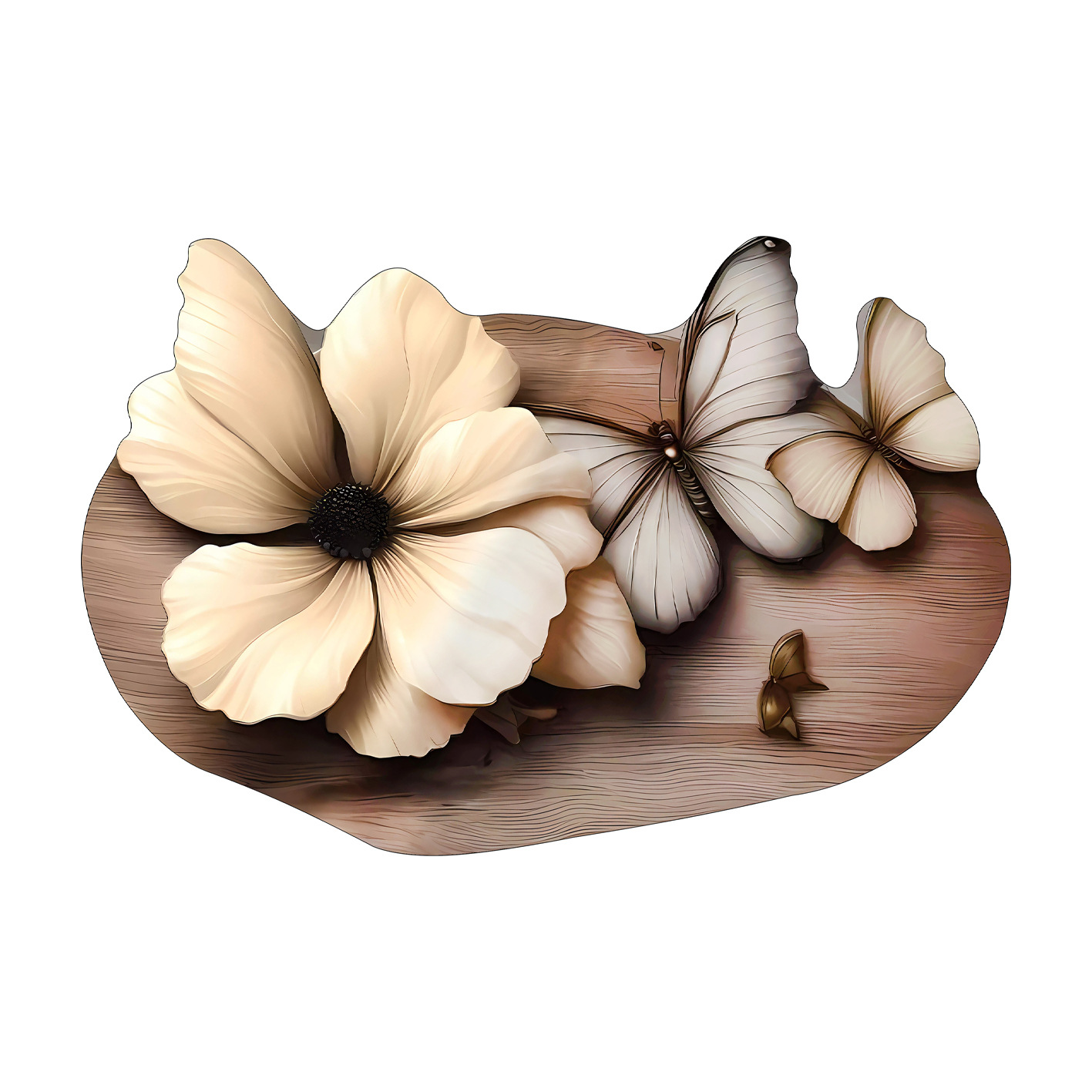 Alfombrilla de cuero absorbente de mariposa de lujo ligero Alfombrilla de baño para el hogar Alfombrilla antideslizante resistente a la suciedad de la cocina con fuerte absorción de agua image 6