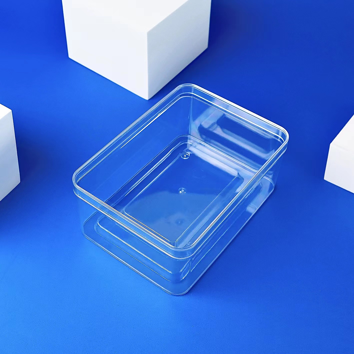 牛轧糖牛肉粒手信特产 糖果山楂盒 硬塑料PS透明长方形包装盒子