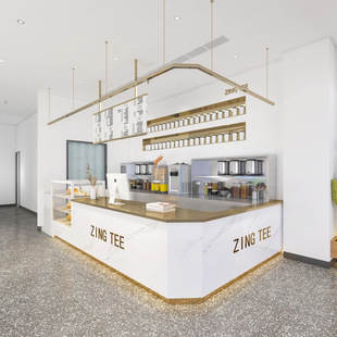 Clothing Store Cashier Simple Light Luxury Modern Store Large Bar Beauty Salon Front Desk Milk Tea Shop Bar Corner