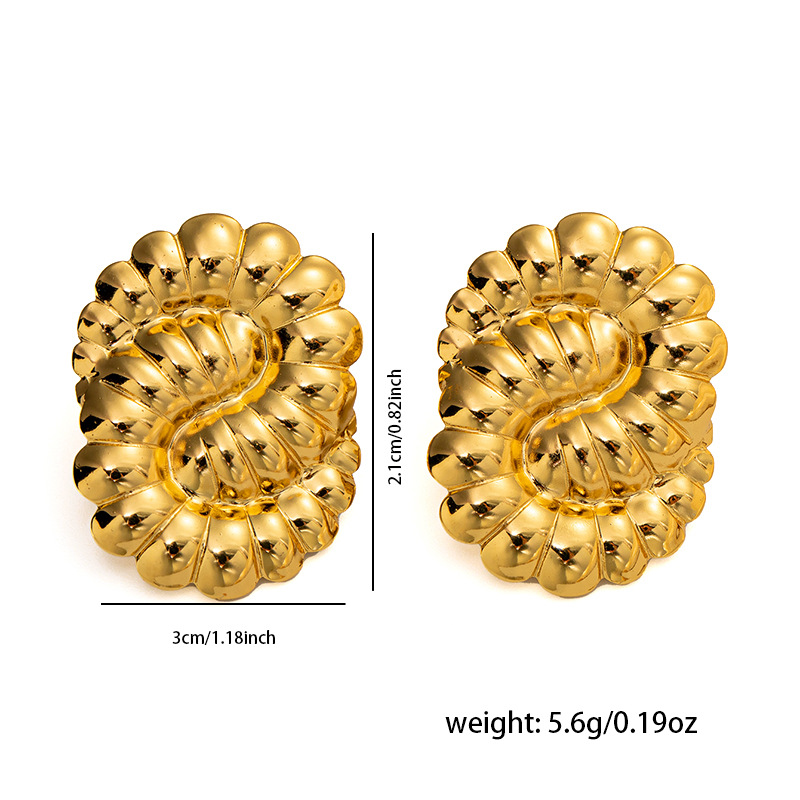 6g Weight 0.03µm Gold Plating Thickness Electroplated Gold Plating Process 201 Stainless Steel Ear Needle Material Golden Plated Plating Material Ear Studs Classification 1 Pair Quantity Daily Occasion 201 Stainless Steel Material Letter, Leaves, Heart Shape Pattern Women's Gender Elegant Style Plating Craft Titanium Steel Letter Leaves Heart Shape Elegant Ear Studs For Women's 13
