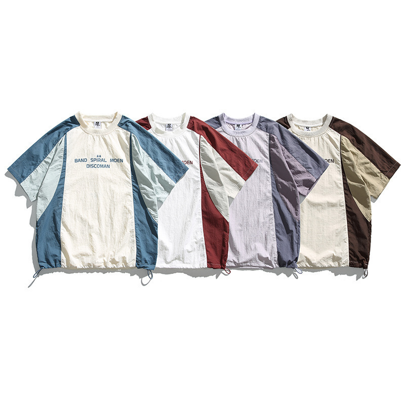 Men's American Retro Mountain Style Outdoor Short-Sleeved T-Shirt Men's Summer 2024 New Loose Trendy Brand Half-Sleeved Shirt