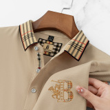 Шелковая футболка polo, рубашка для отдыха, свободный крой, для среднего возраста, короткий рукав