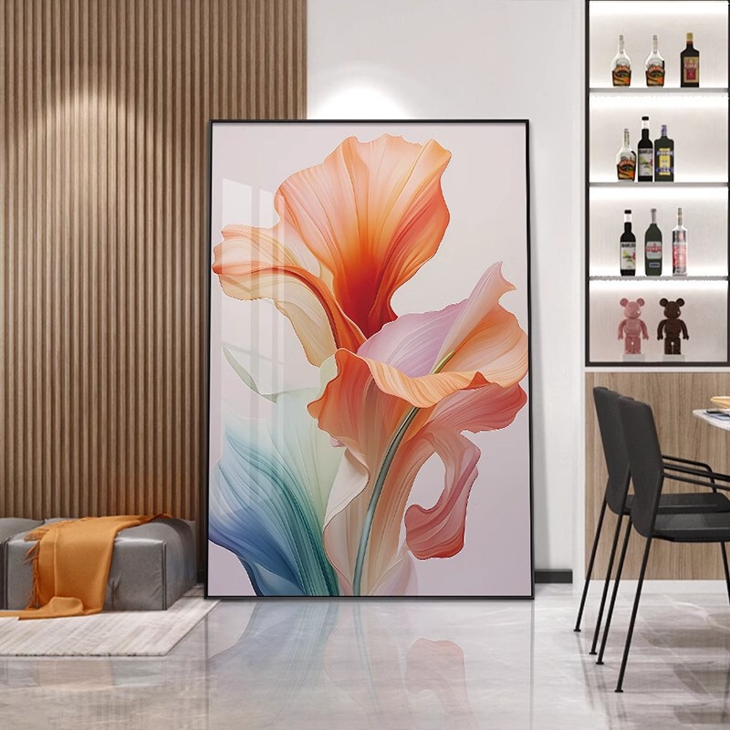 Minimalist Entrance Decorative Painting Modern Minimalist Entrance Corridor Aisle Mural Floor Painting Living Room Background Wall Hanging Painting