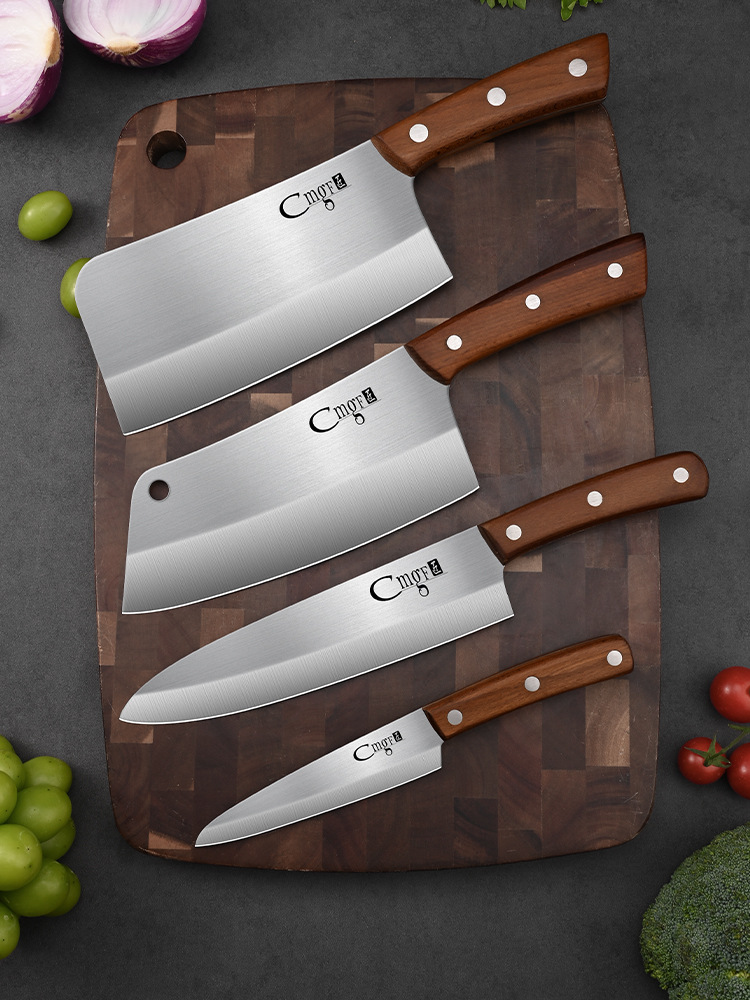 Cuchillo de corte de carne cuchillo de corte de hueso cuchillo de corte de cocina vegetal cortar cocinero de alimentos complementarios tienda insignia cuchillo de cocina doméstico de acero de alto carbono
