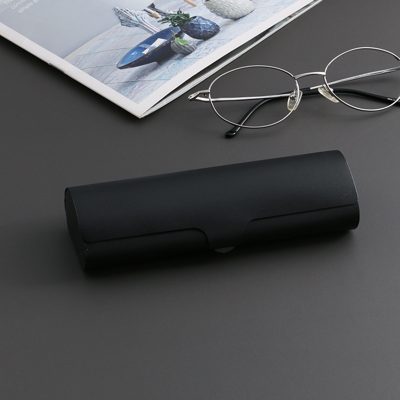 e88 金属近視メガネケースコンパクトポータブルサングラスケース卸売つや消し光学アルミニウム合金メガネケース高度な