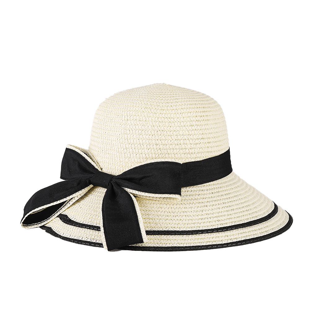 Casual, Formal Style Big Eaves Rim Women's Casual Formal Bow Knot Big Eaves Baseball Cap