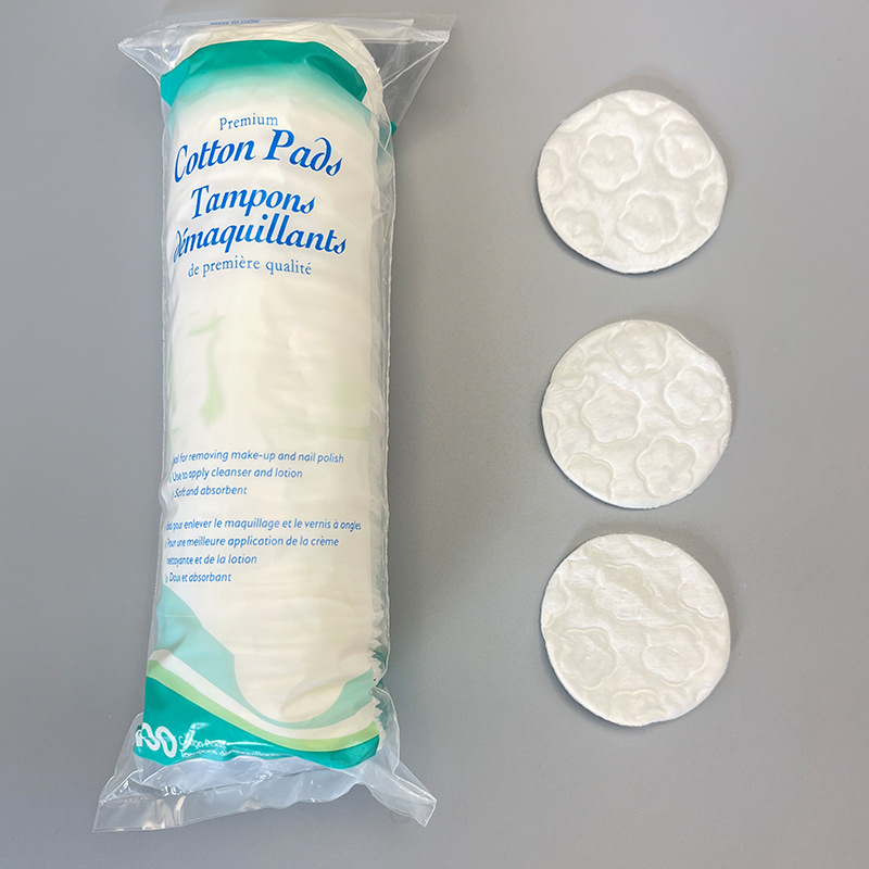 Fábrica al por mayor suave absorbente húmedo comprimir maquillaje redondo algodón suave y cómodo desechable removedor de maquillaje de algodón