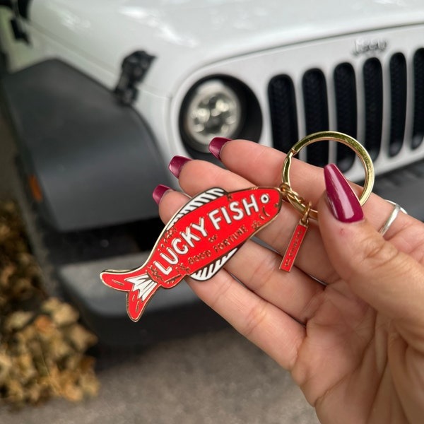 23g Weight Slip-on Clasp Closure Type Keychain Classification 1 Piece Quantity Daily Occasion Zinc alloy Material Letter, Fish Pattern Unisex Gender Cute Style Cute Letter Fish Zinc Alloy Unisex Slip-on Keychain 4