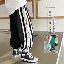 男童织带运动裤韩版童装裤子2025春秋新款儿童潮童装海妈家休闲裤