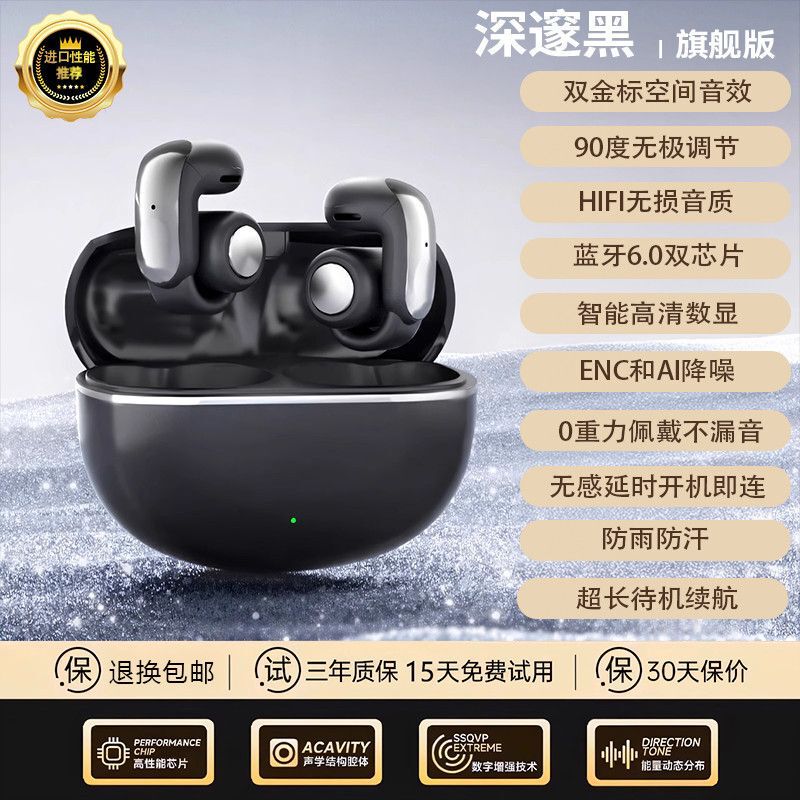 2025新款耳夹式蓝牙耳机不入耳降噪超长续航久戴不痛|undefined